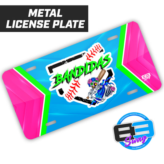 Baker Bandidas Softball - Metal Aluminum License Plate