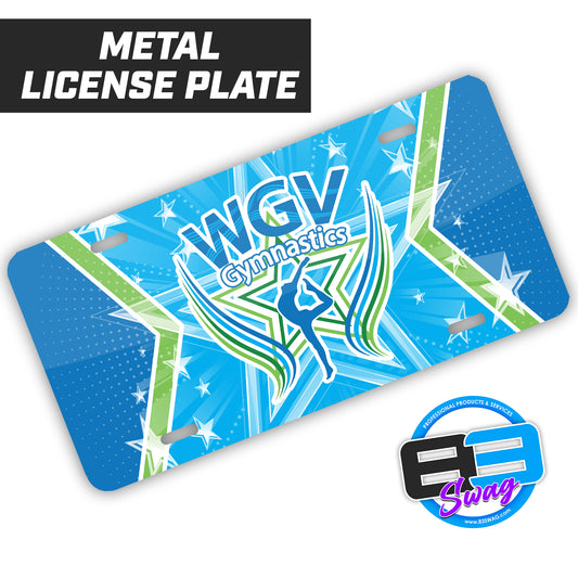WGV Gymnastics - Metal Aluminum License Plate