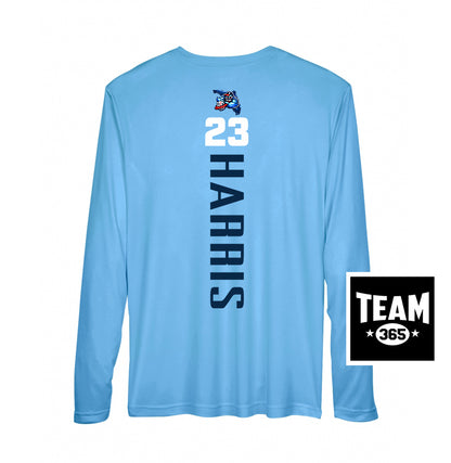 APEX Team 365 Youth & Men's Zone Performance Long-Sleeve T-Shirt - FCA Blueclaws Baseball