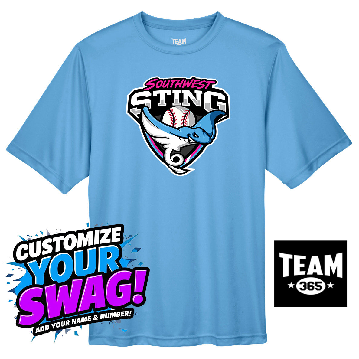 Team 365 Youth & Men's Zone Performance T-Shirt - Southwest Sting Baseball