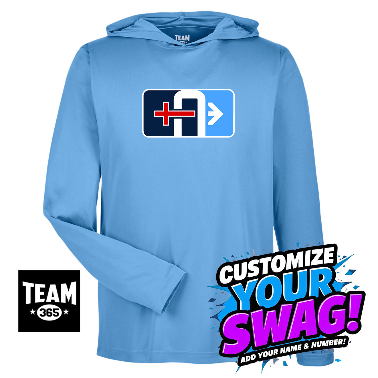 Team 365 Youth & Men's Zone Performance Hoodie - Arrows Baseball