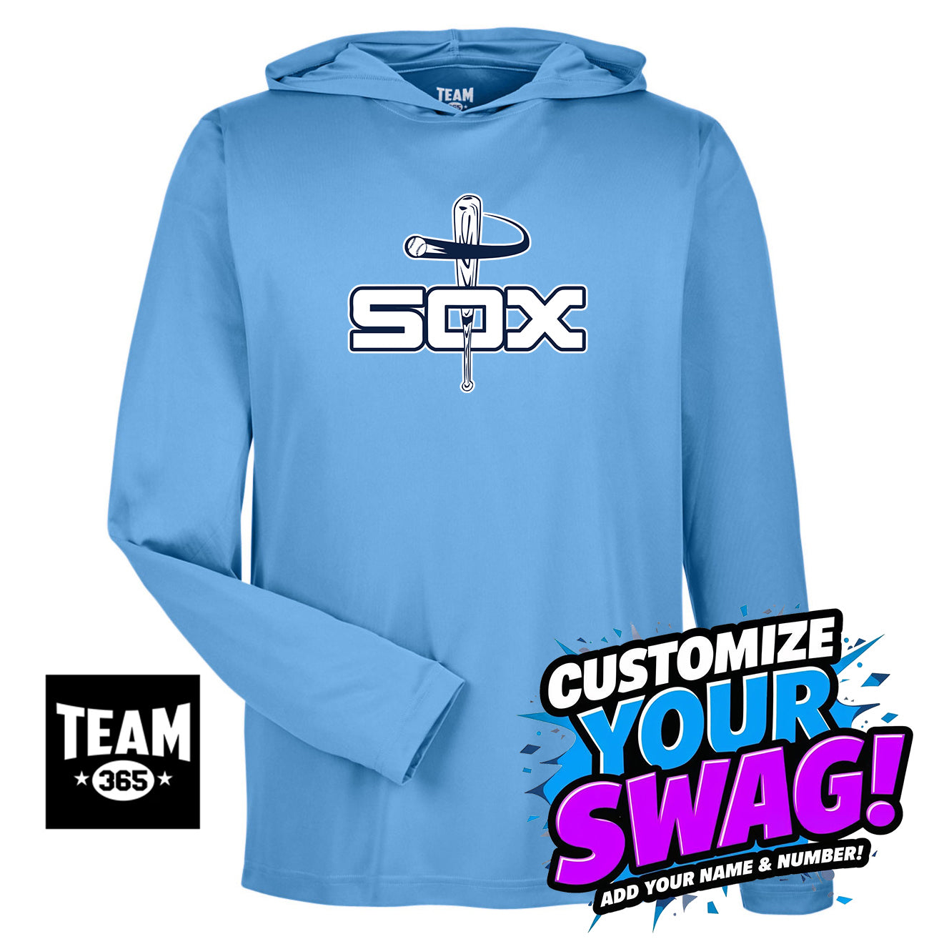 Team 365 Youth & Men's Zone Performance Hoodie - East Coast Sox Baseball
