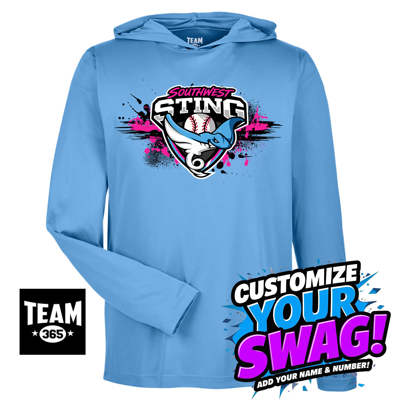 Team 365 Youth & Men's Zone Performance Hoodie - Southwest Sting Baseball