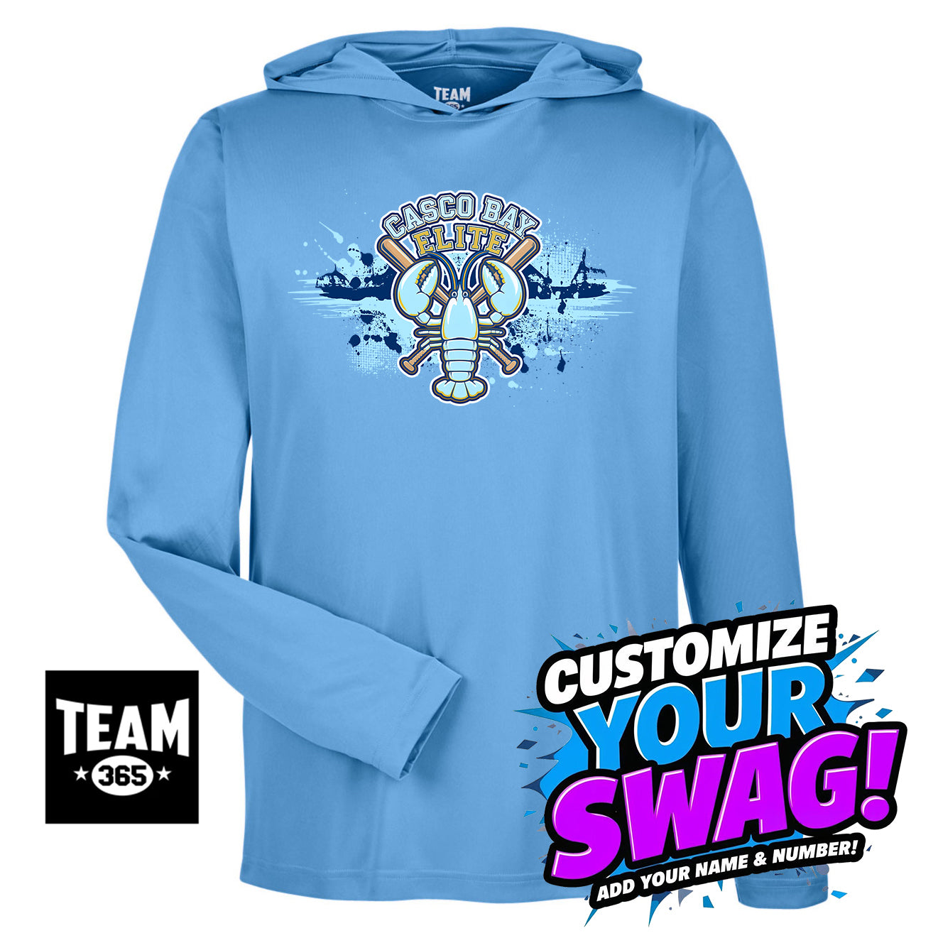 Team 365 Youth & Men's Zone Performance Hoodie - Casco Bay Elite Baseball