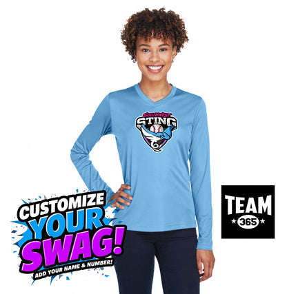 Team 365 TT11WL Women's Zone Performance Long-Sleeve T-Shirt - Southwest Sting Baseball