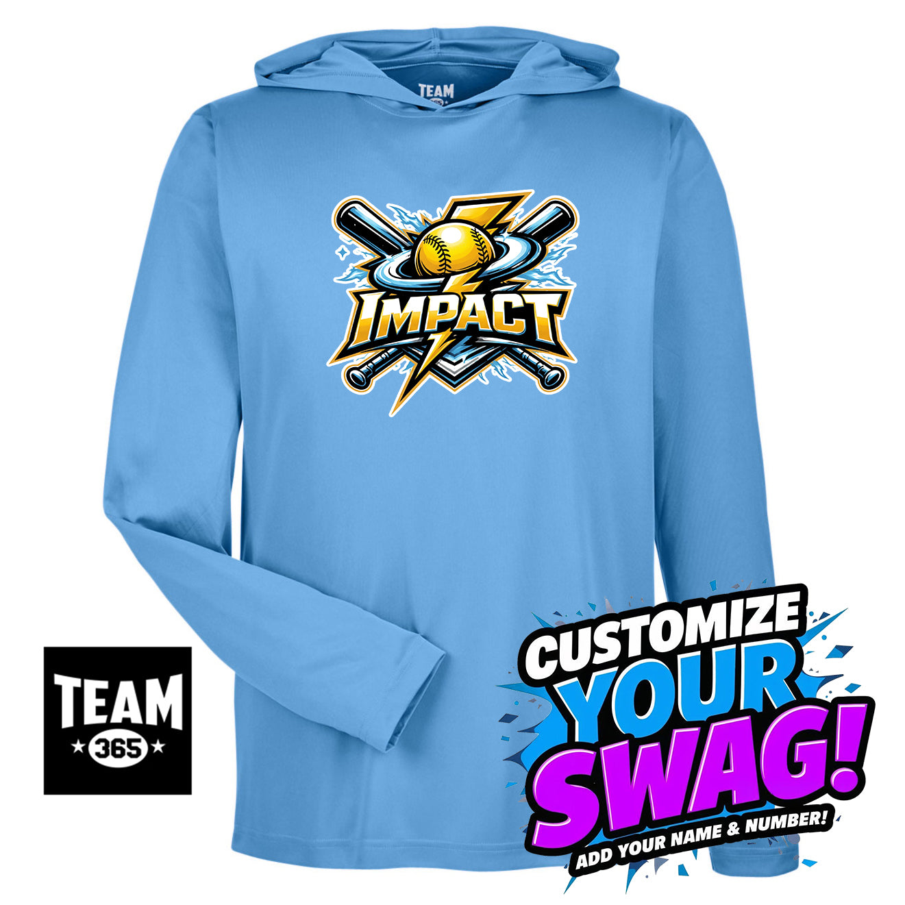 Team 365 Youth & Men's Zone Performance Hoodie - Impact Softball - Massachusetts