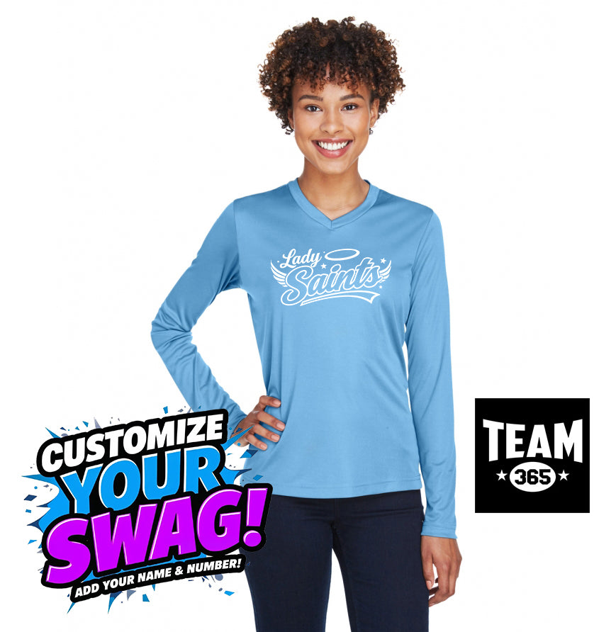 Team 365 TT11WL Women's Zone Performance Long-Sleeve T-Shirt - Lady Saints Softball