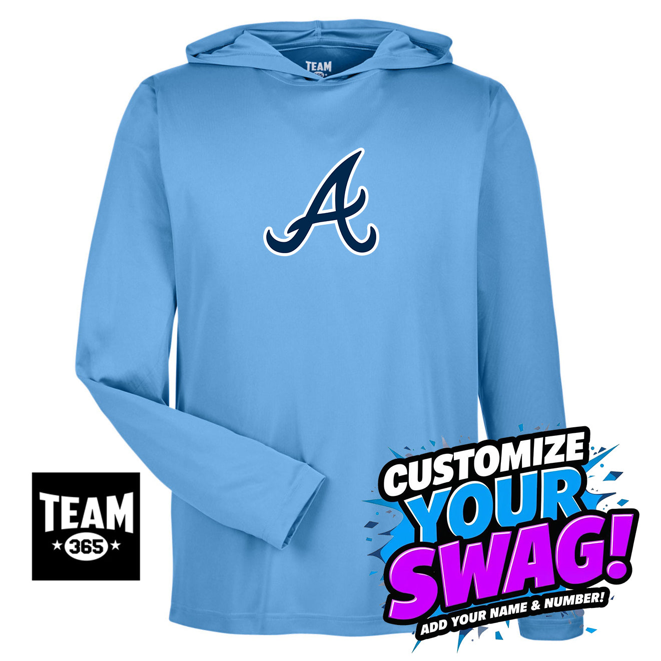 Team 365 Youth & Men's Zone Performance Hoodie - Aces Baseball