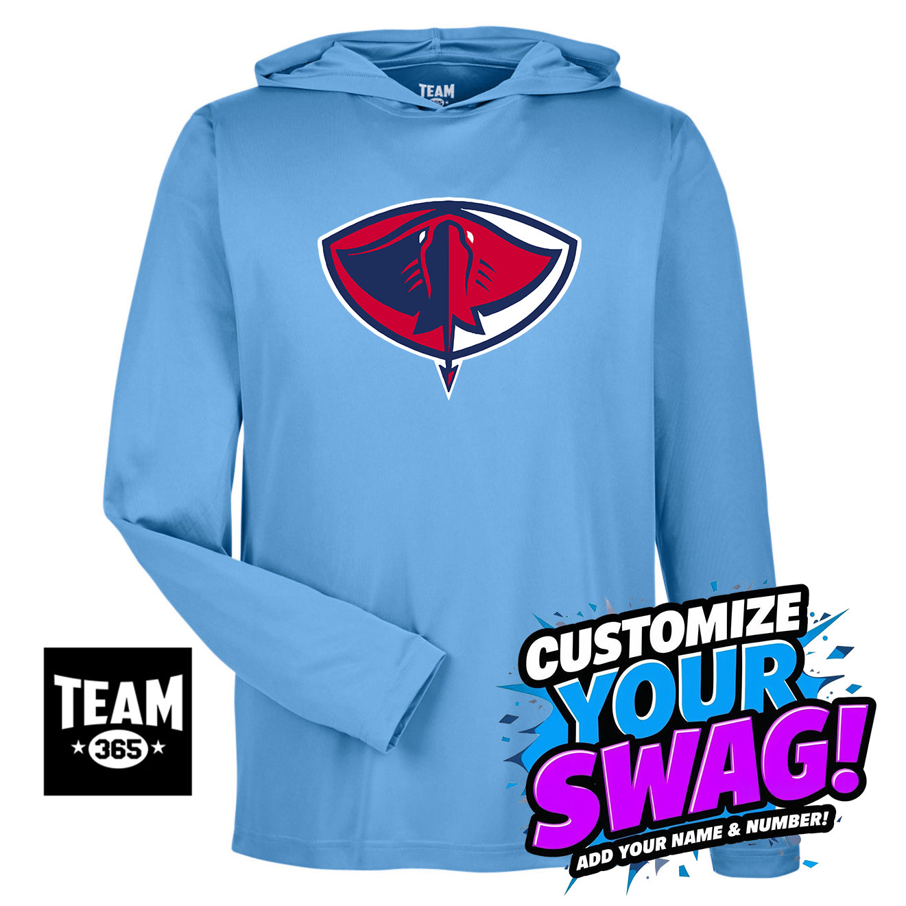 Team 365 Youth & Men's Zone Performance Hoodie - Pasco Stingers Baseball