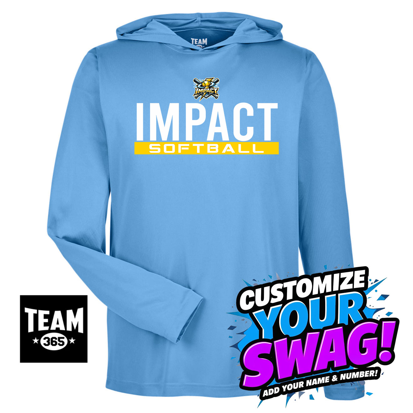 Team 365 Youth & Men's Zone Performance Hoodie - Impact Softball - Massachusetts