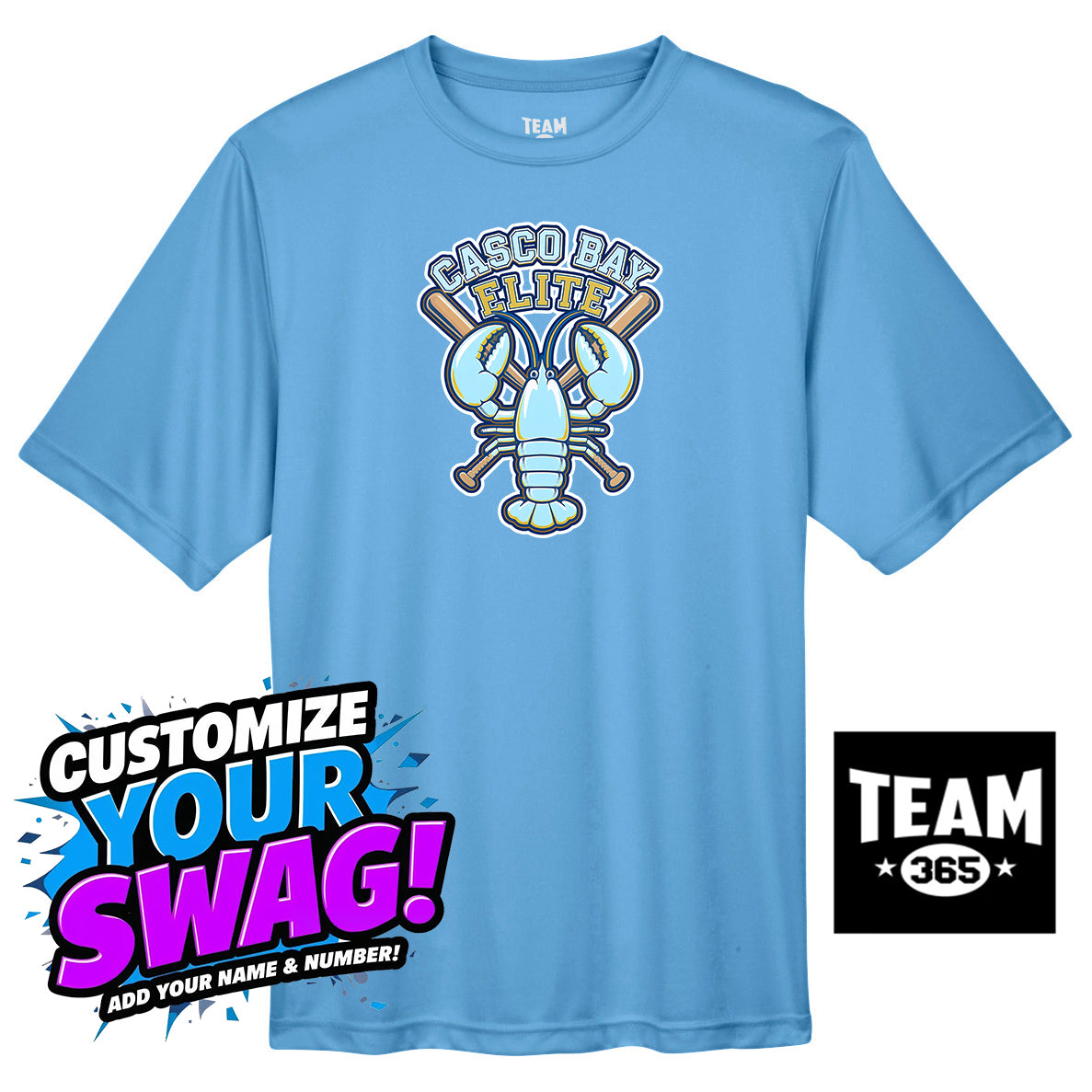 Team 365 Youth & Men's Zone Performance T-Shirt - Casco Bay Elite Baseball