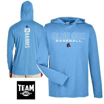 Team 365 Youth & Men's Zone Performance Hoodie - Blue Sox Baseball