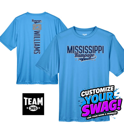 GAME TIME - Team 365 Youth & Men's Zone Performance T-Shirt - Mississippi Rampage
