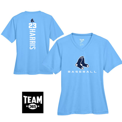 Team 365 TT11W Women's Zone Performance T-Shirt - Blue Sox Baseball