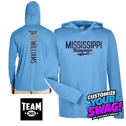 GAME TIME - Team 365 Youth & Men's Zone Performance Hoodie - Mississippi Rampage