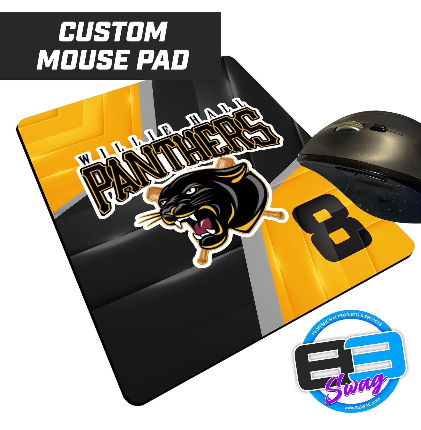 Willie Hall Panthers Baseball - Mouse Pad