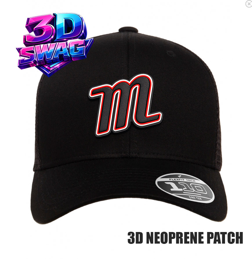 SYA - 3D PATCH TEAM HATS - Flexfit 110M Mesh Hat