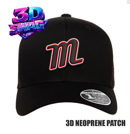 SYA - 3D PATCH TEAM HATS - Flexfit 110M Mesh Hat