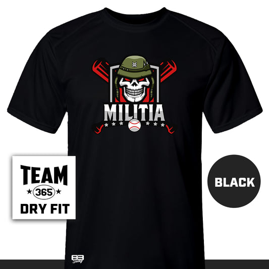 Performance T-Shirt - MULTIPLE COLORS AVAILABLE - Militia Baseball