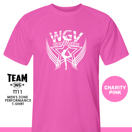 WGV Gymnastics - CHARITY PINK - Crew - Performance T-Shirt