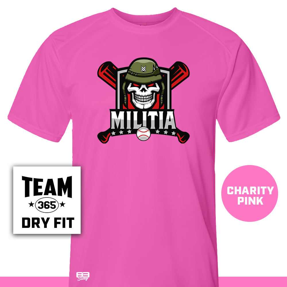 Performance T-Shirt - MULTIPLE COLORS AVAILABLE - Militia Baseball
