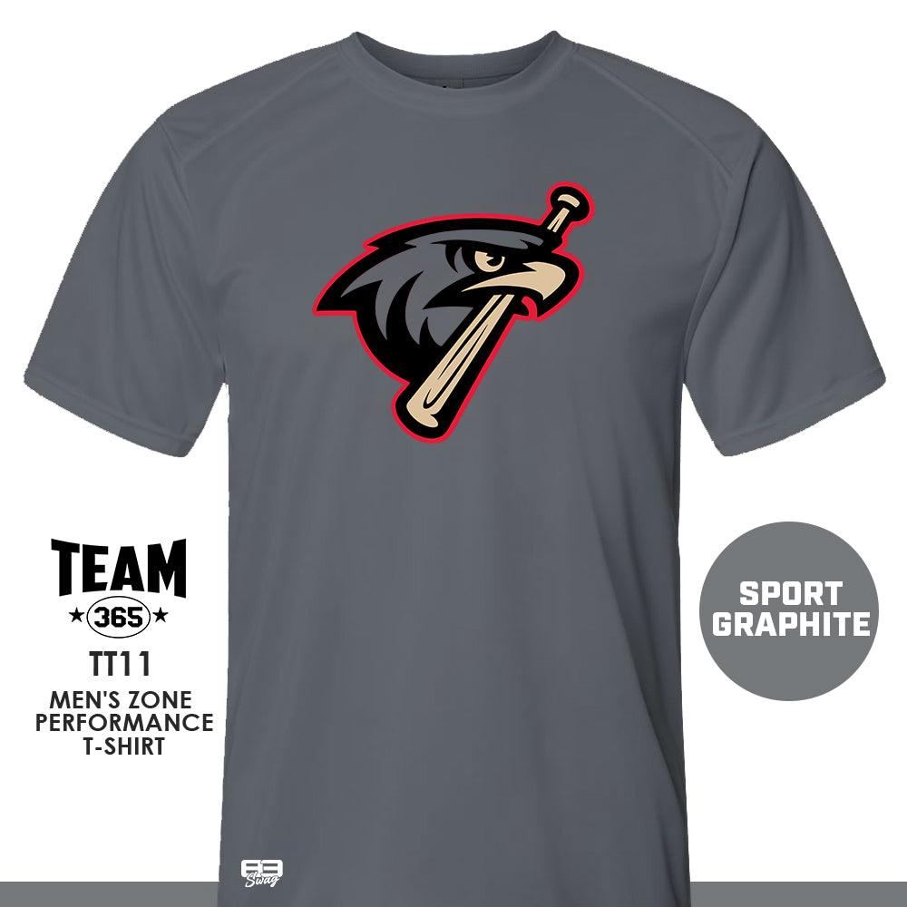 MSA Redtails Baseball - Crew - Performance T-Shirt - MULTIPLE COLORS AVAILABLE - 83Swag