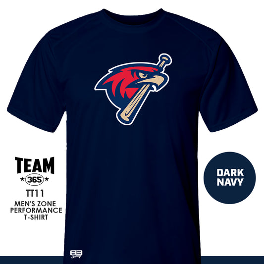 MSA Redtails Baseball - Crew - Performance T-Shirt - MULTIPLE COLORS AVAILABLE