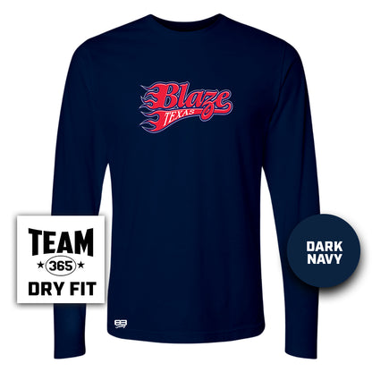 Lightweight Performance Long Sleeve - Texas Blaze Softball