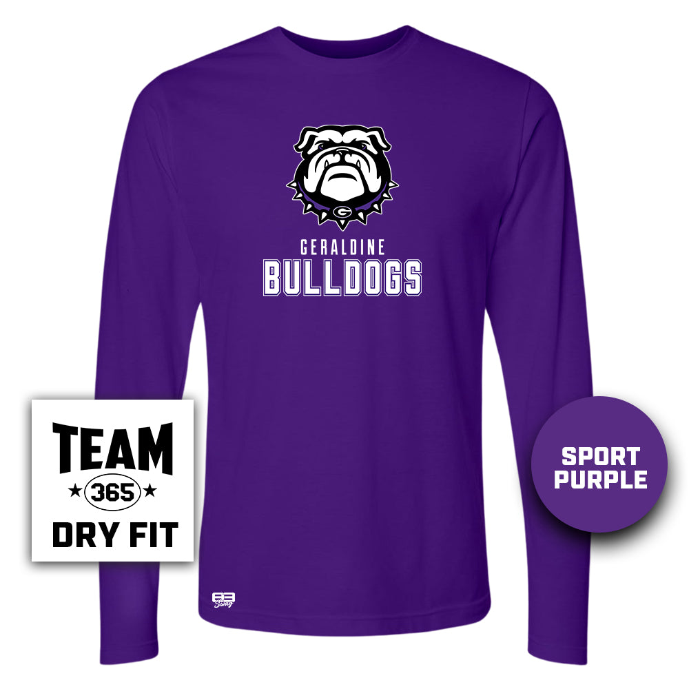 Lightweight Performance Long Sleeve - Geraldine Bulldogs Football V2