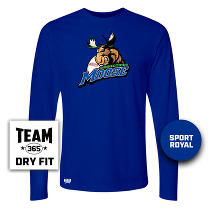 Lightweight Performance Long Sleeve - Connecticut Moose Baseball V1