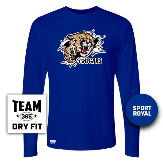 Lightweight Performance Long Sleeve - North Caroline Cougars Football