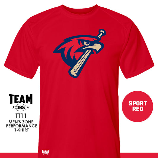 MSA Redtails Baseball - Crew - Performance T-Shirt - MULTIPLE COLORS AVAILABLE