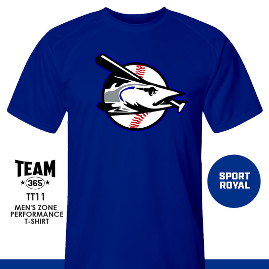 Jax Beach Baseball - CUDA VERSION  - Crew - Performance T-Shirt - MULTIPLE COLORS AVAILABLE