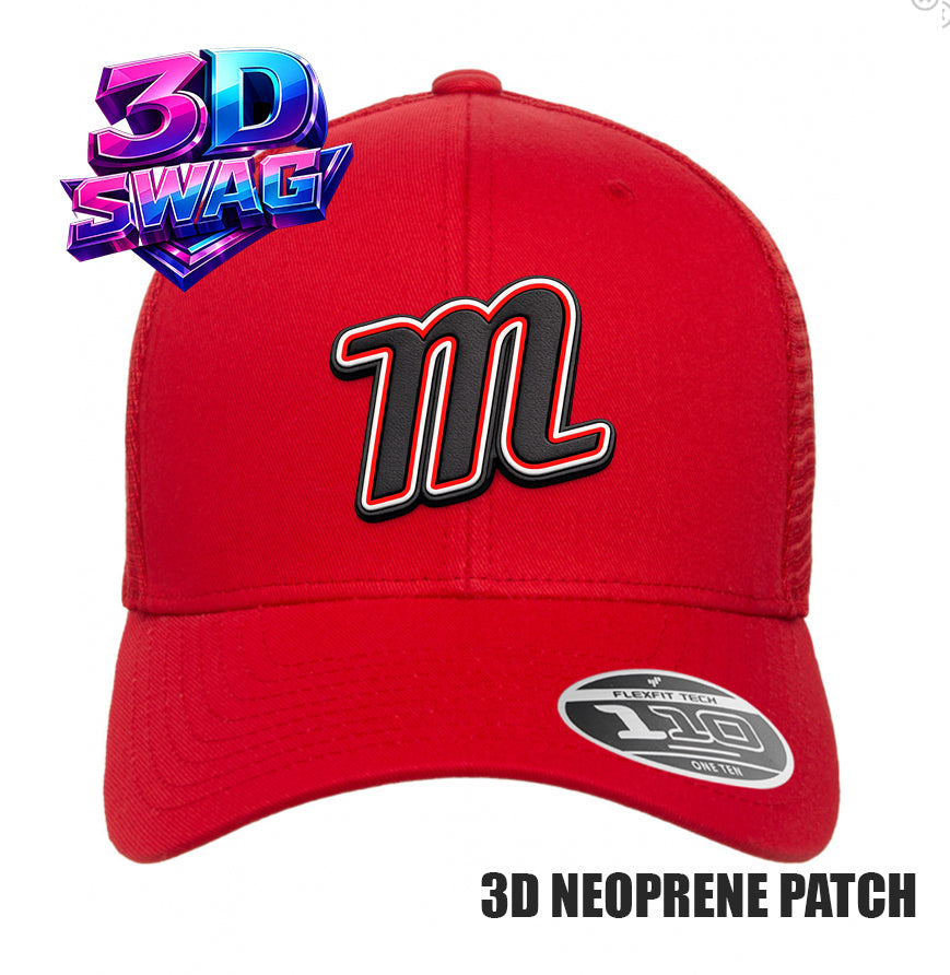 SYA - 3D PATCH TEAM HATS - Flexfit 110M Mesh Hat