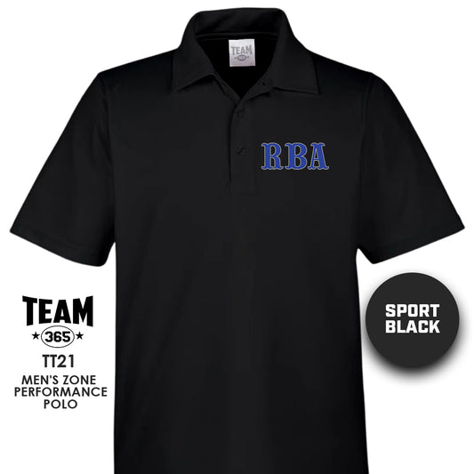 RBA Baseball 2024 EDITION - Men's Command Snag Protection Polo - MULTIPLE COLORS