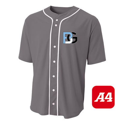 A4 Apparel N4184 Game Day Classic Baseball Jersey - Lightning Baseball