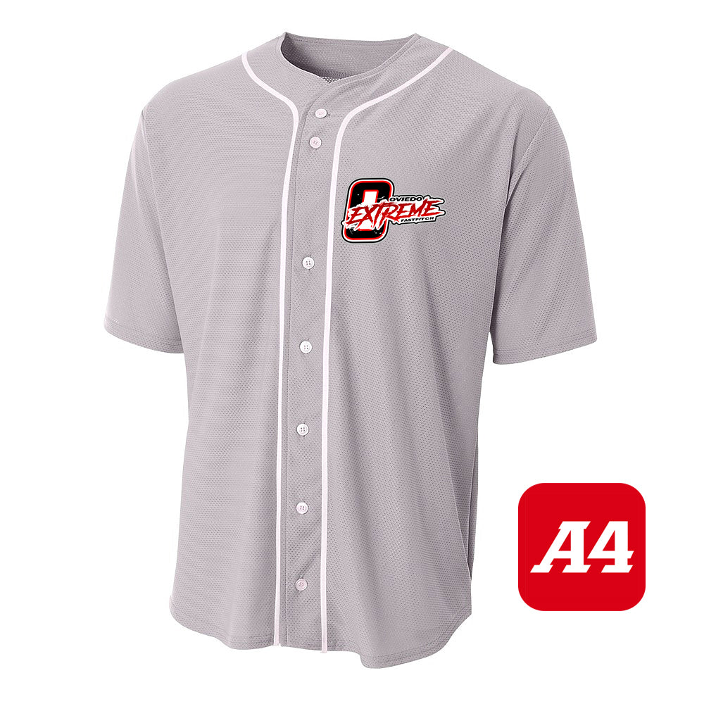 A4 Apparel N4184 Game Day Classic Baseball Jersey - Oviedo Extreme Softball