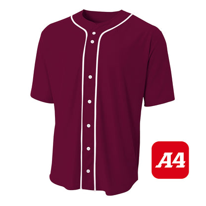 DIY - A4 Apparel N4184 Game Day Classic Baseball Jersey