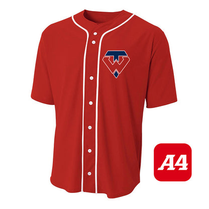 A4 Apparel N4184 Game Day Classic Baseball Jersey - Tampa Warriors Baseball