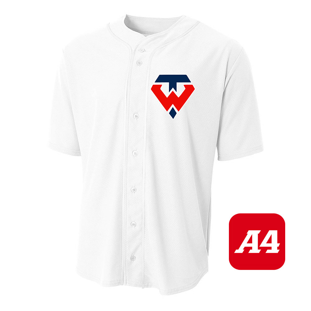 A4 Apparel N4184 Game Day Classic Baseball Jersey - Tampa Warriors Baseball