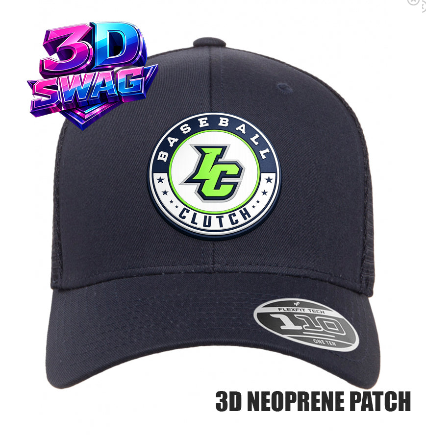 INDY CLUTCH - 3D PATCH TEAM HATS - Flexfit 110M Mesh Hat