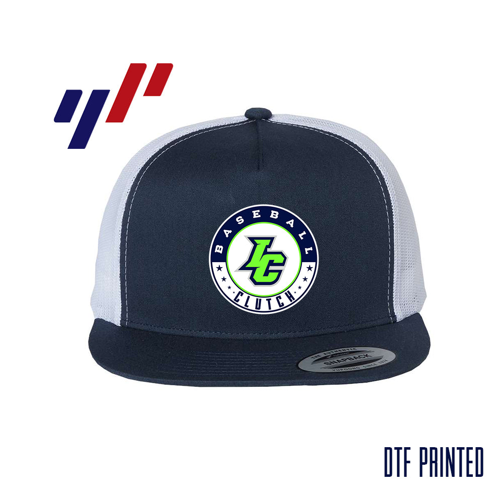 Yupoong 6006 Adult 5-Panel Classic Trucker Hat - DTF PRINTED - Indy Clutch Baseball