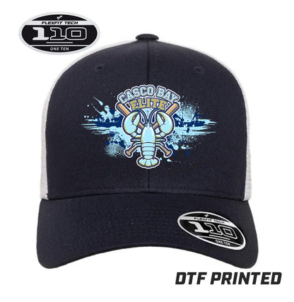Flexfit 110M Adult 110reg Mesh Cap DTF PRINTED - Casco Bay Elite Baseball