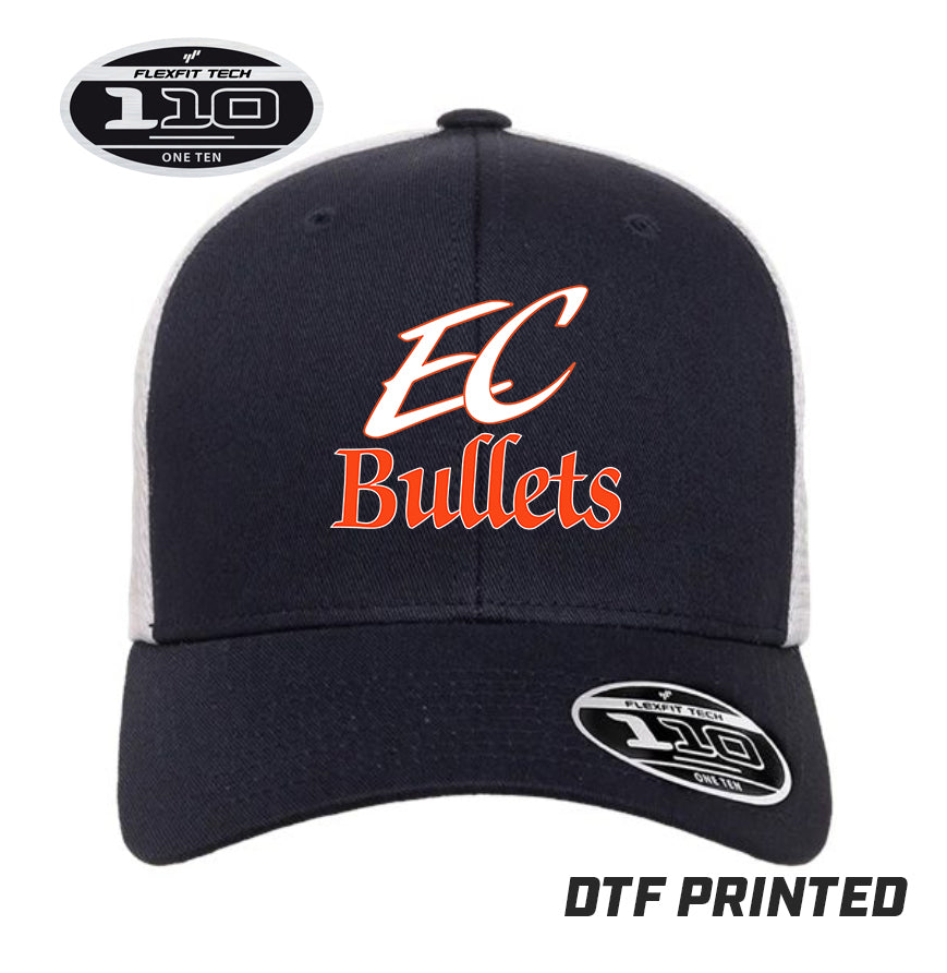 Flexfit 110M Adult 110reg Mesh Cap DTF PRINTED - EC Bullets Softball