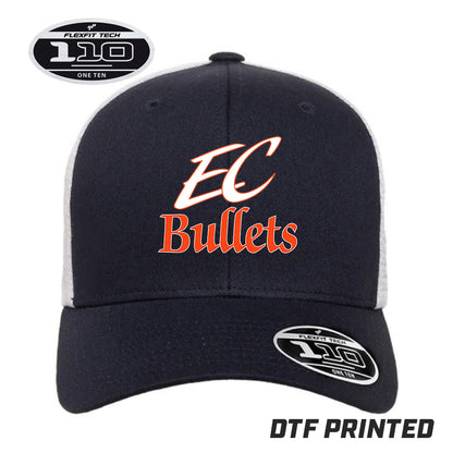 Flexfit 110M Adult 110reg Mesh Cap DTF PRINTED - EC Bullets Softball