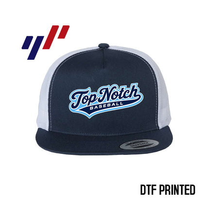 Yupoong 6006 Adult 5-Panel Classic Trucker Hat - DTF PRINTED - Top Notch Baseball
