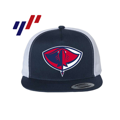 Yupoong 6006 Adult 5-Panel Classic Trucker Hat - DTF PRINTED - Pasco Stingers Baseball