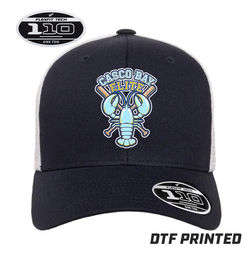 Flexfit 110M Adult 110reg Mesh Cap DTF PRINTED - Casco Bay Elite Baseball