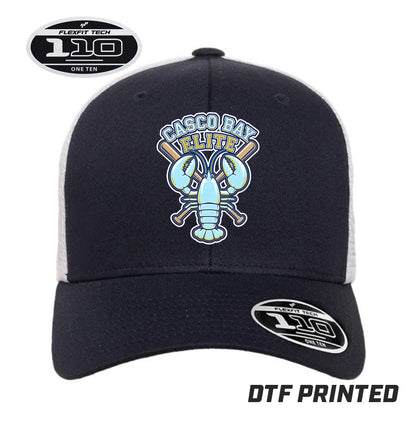 Flexfit 110M Adult 110reg Mesh Cap DTF PRINTED - Casco Bay Elite Baseball