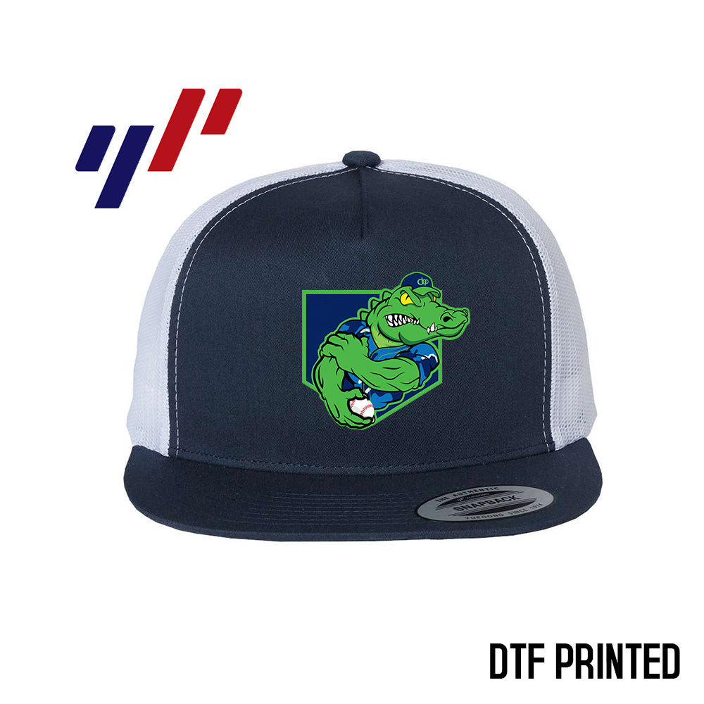 Yupoong 6006 Adult 5-Panel Classic Trucker Hat - DTF PRINTED - OBP - Swamp Kings